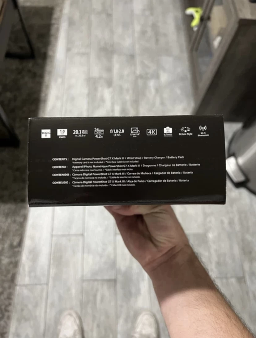 Canon Powershot  GX7 MARK III MIRRORLESS  CAMERA + ACCESSORIES NEW SEALED INSIDE BOX.