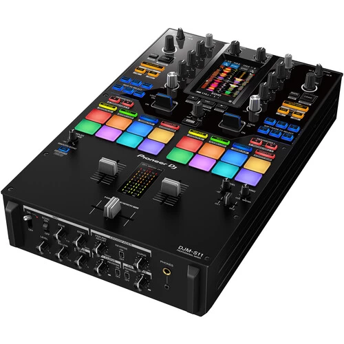 Pioneer DJ DJM-S11 Professional 2-Channel Battle Mixer for Serato DJ Pro rekordbox (Black)