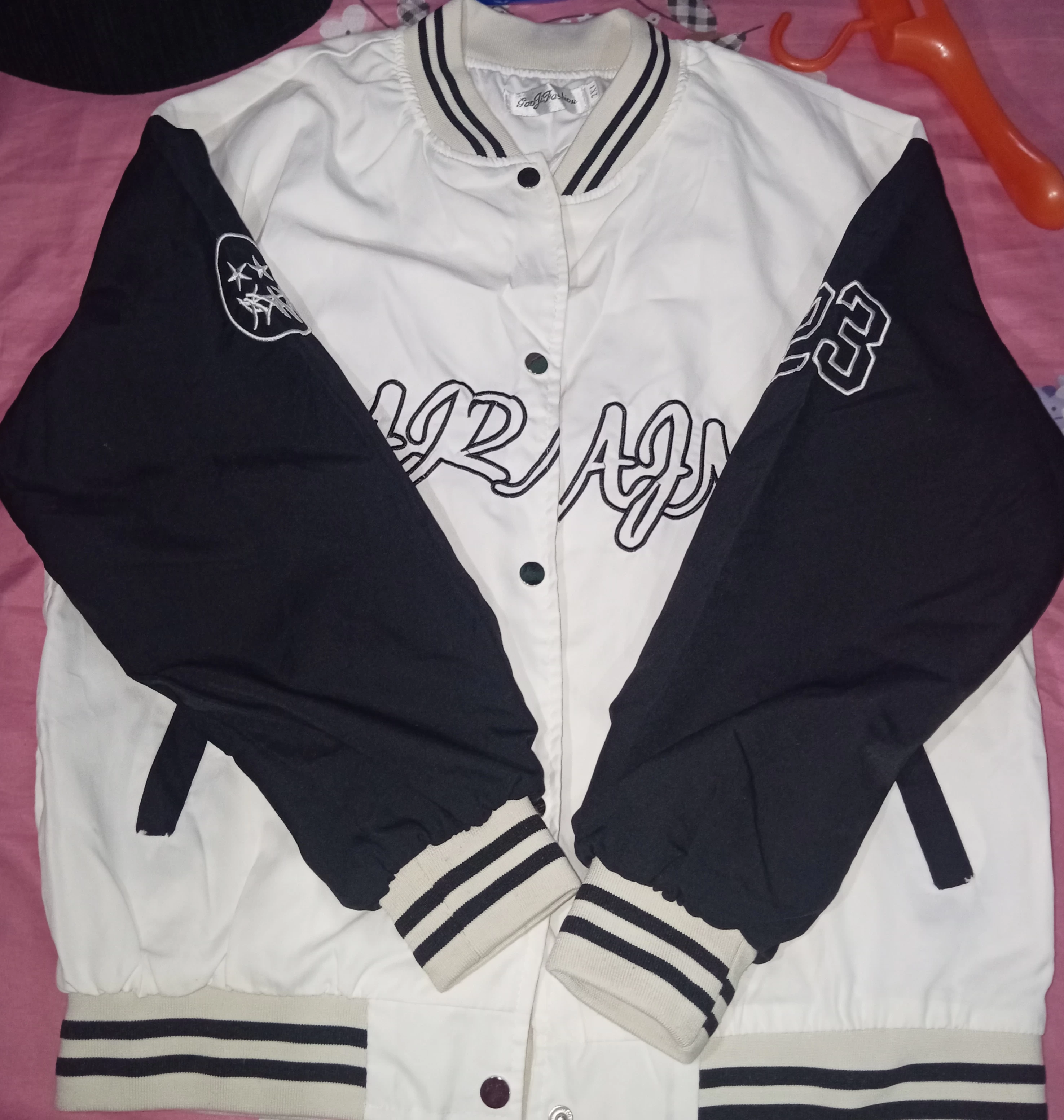 Vintage B&W converse jacket
